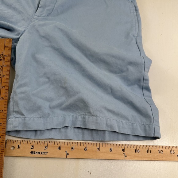 Vineyard Vines Men 36 Club Shorts 9"‎ Inseam Light Blue Cotton Twill Golf Preppy - Picture 5 of 13